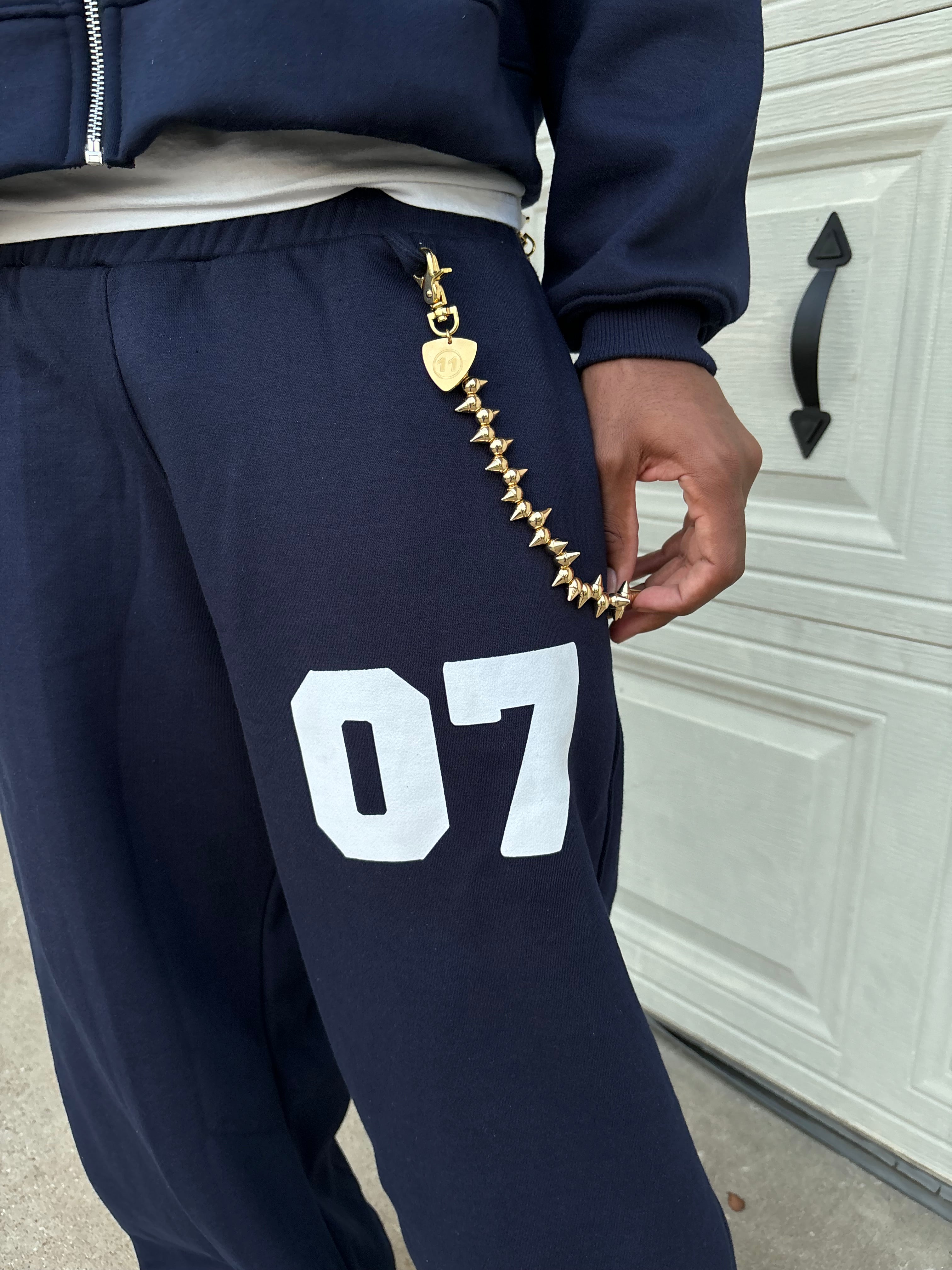 07 NAVY WIDE LEG SWEATPANTS