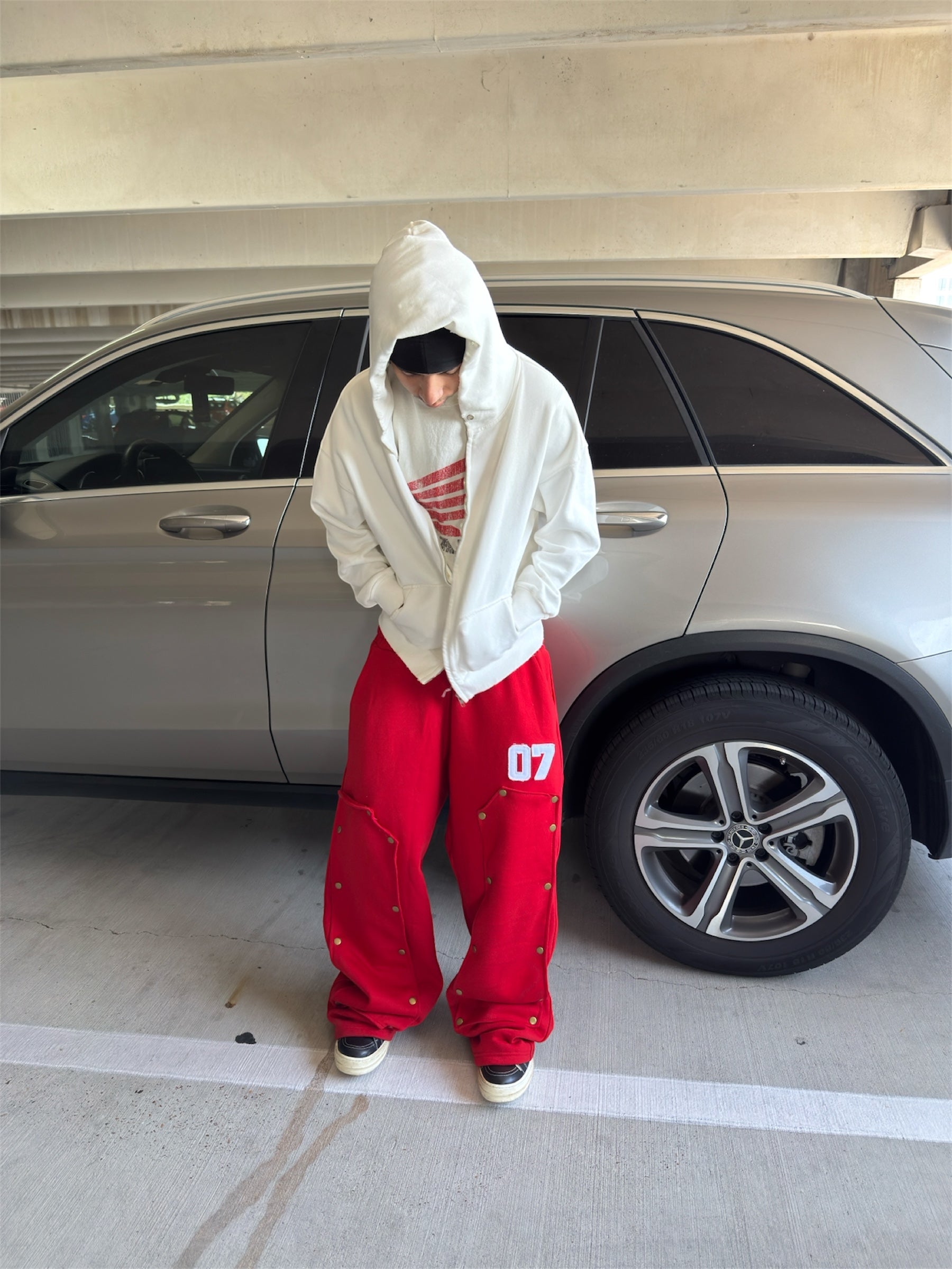 07 RED ESSENTIALS SWEATS